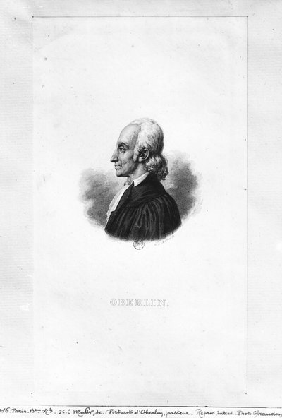 Portrait of Jean Frederic Oberlin (1740-1846) by Henri Charles Muller
